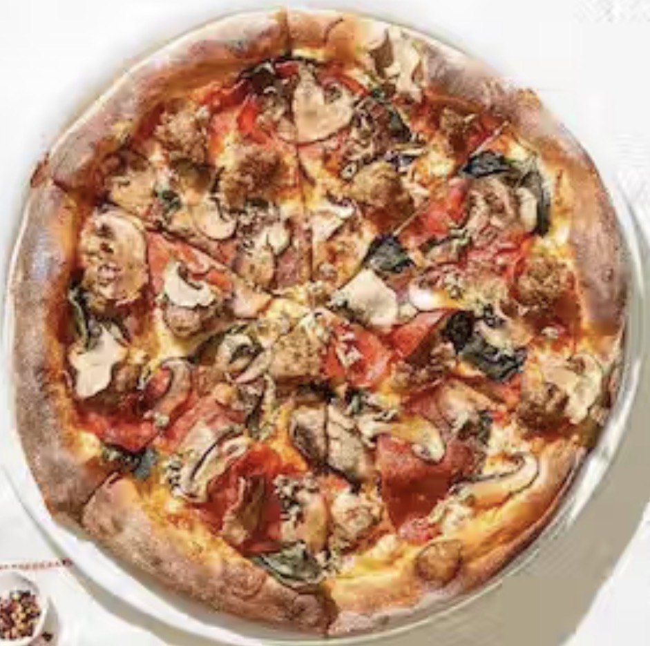 Frozen Cheese Pizza — Emmentaler, Mozzarella, Salami
